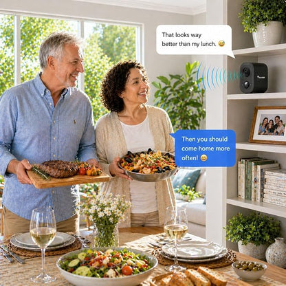 2K Wireless Outdoor Security Camera, Cameras for Home Security with Free 24-Hour Cloud Playback, 2-Way Audio, PIR Motion Detection, Night Vision, IP65 Weatherproof, Alexa & Google Home Compatible