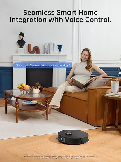 DREAME L30 Ultra Robot Vacuum, 136°F Hot Water Mop-Self-Cleaning, Mops Self-Drying, Mop-Extend, Raising, Refilling, Auto-Empty, 7,300Pa Suction, AI Action and 3D Navigation
