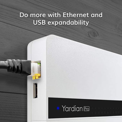 Yardian Pro Smart Sprinkler Controller (6-Zone) – Easy DIY Install, Apple HomeKit, Ethernet & Wi-Fi, Manual Buttons, Weather-Based Scheduling