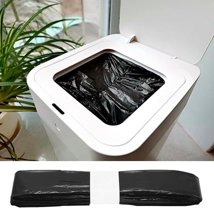 Automatic Trash Can Refill Bags - 6Pack Refill Bag Ring Smart Trash Can Replacement Bags Compatible for TOWNEW T1S/T AIR X/T Air Lite and Airdeer, Smart Bin Self Sealing Auto Refill, Black