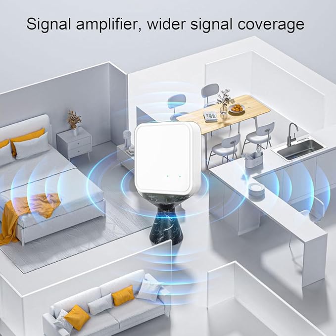 Hyuduo Wireless Smart 3.0 5.2 Dual Mode Hub Compatible with Tuya Smart Life App for Assistant Voice Control Stable Connection Wide Coverage