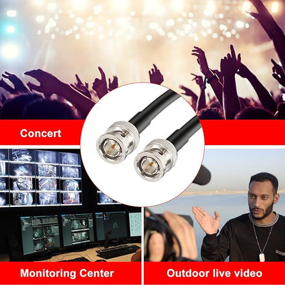 XRDS -RF 12G SDI Cable 3FT, 6G-SDI/4K Video Cable 75ohm RG6 BNC for Camera, Supports up to 4K Resolution