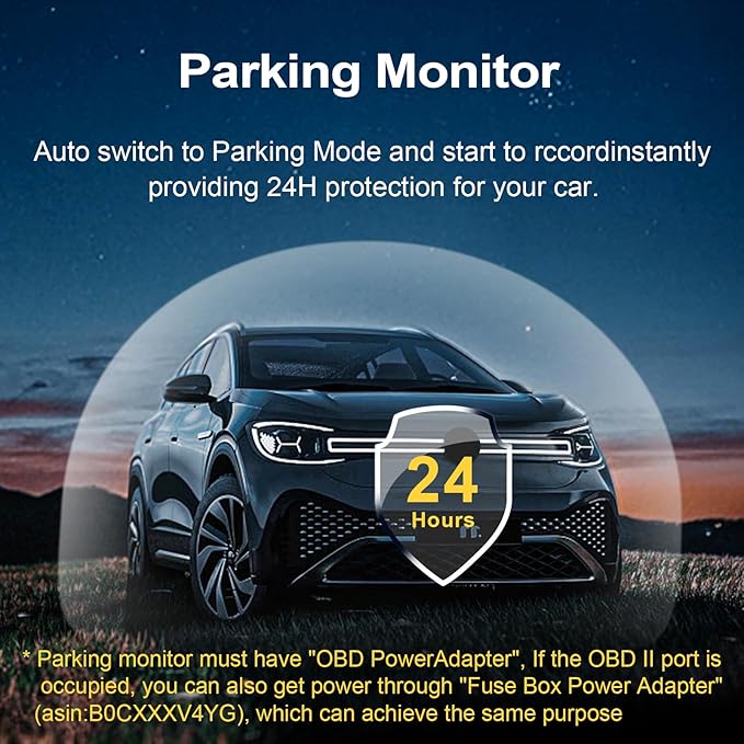 Mangoal Front 4K & Rear 1080P Dash Cam fit for GMC Sierra 1500 2014-2018 2500 HD/3500 HD 2015-2019(Model D), with A Cover, if Not, You Can Buy Model E (with Auto-Dimming Rearview Mirror Plug)