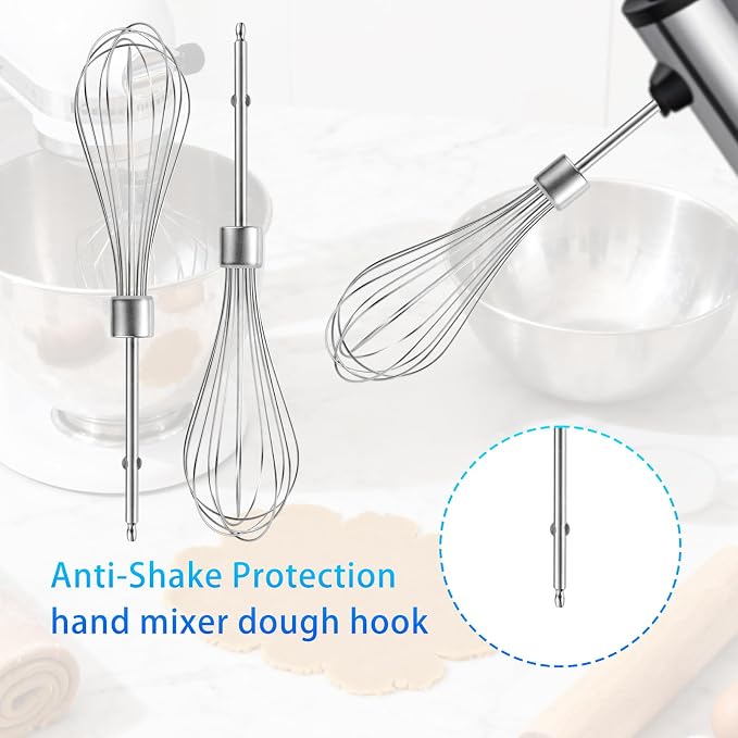 2pcs Hand Mixer Beaters Attachments Compatible with MX600B MX3200B MX1500W | Hand Mixer Beaters Attachments Compatible with MX Series Electric Hand Mixers for Cooking and Baking