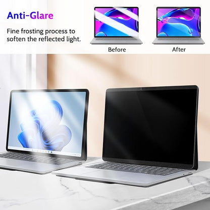 Peslv Magnetic Privacy Screen for Microsoft Surface Laptop Studio 2/1 14.4-Inch, Removable Anti Blue Light Glare Filter, Black Security Private Spy Block Protector
