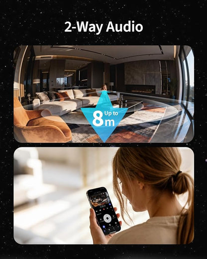 Aqara 4K UHD Dual-Lens Matter Camera Hub G350, Indoor Security Camera 9X Zoom, 360° Pan & Tilt, AI Auto-Tracking, Face/Gesture Recognition, Works with Apple HomeKit, Alexa, Google Home, SmartThings