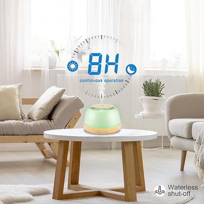 Marchred 300ml Essential Oil Diffuser with Remote Control, 7-Color LED Lights, 4 Timer Modes, Quiet Ultrasonic Aromatherapy for Home, Office, Room, Small & Stylish Design