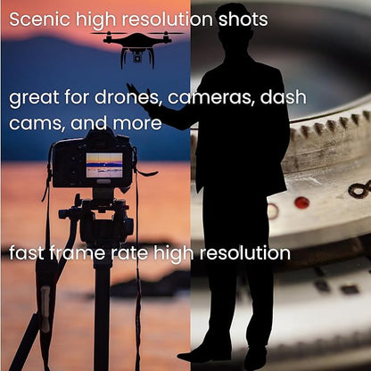 1 x 256GB Micro SD Card with Adapter, V30, A2, U3, UHS-I, C10 | 4k Drones, Dash Cams, Security Cameras, Phones, Cameras