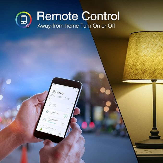 Beantech Smart Bulb, WiFi Light Bulbs, Color Changing Light Bulb, Smart Light Bulbs Work with Alexa & Google Assistant, A19 RGB Alexa Light Bulb, RGB+White, Dimmable LED Light Bulbs, (Pack of 6)