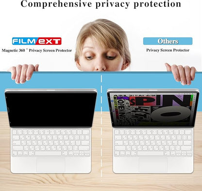 Magnetic 4 Way Privacy Screen for iPad 10.2-Inch (2021/2020/2019 Release, 9/8/7 Generation),Removable iPad Anti Blue Light Glare Anti Fingerprint Screen Protector Privacy Filter