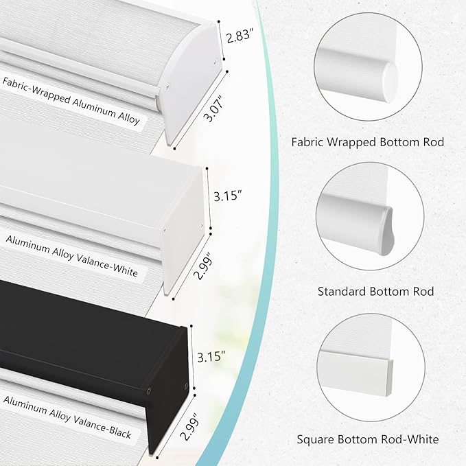 Aprilsmart Motorized Blinds with Remote,Light Filtering Motorized Roller Shades Work with Apple Homekit,Alexa,SmartThings,Google Home,Customize Blinds(TREEBARK WHITE-70)