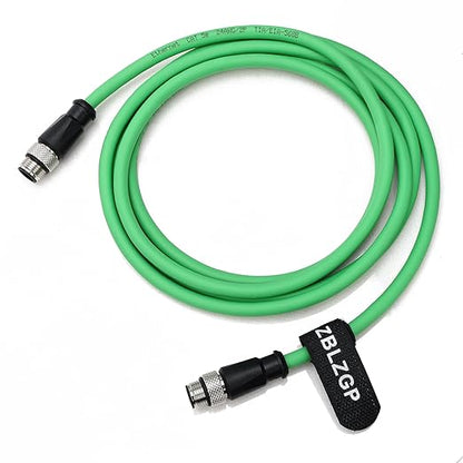 M12 4-Pin D Code - D Code Network Cable Optimized Long Distance Transmission Stable Signal Without Fading for Campus Network Coverage 50M
