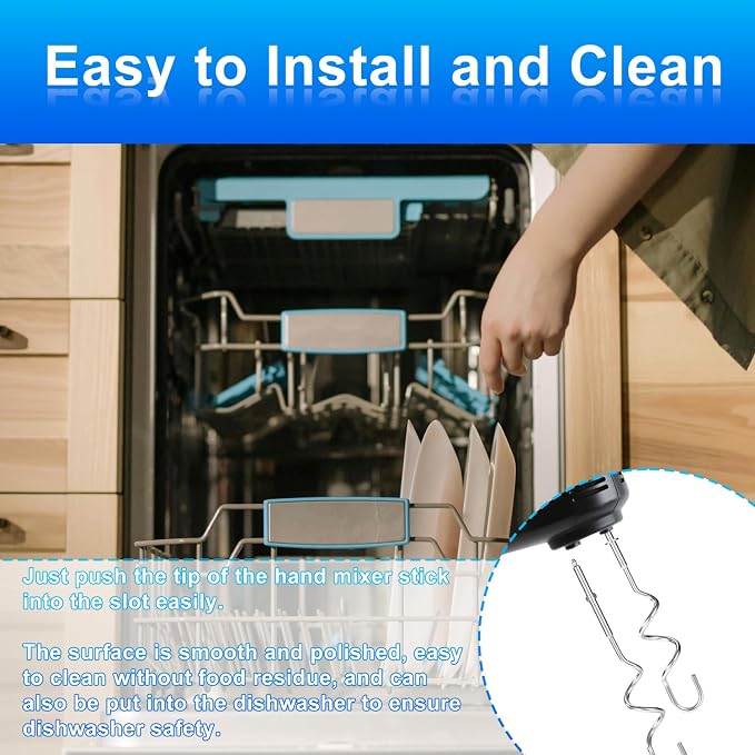 2pcs Hand Mixer Beaters Attachments Compatible with MX600B MX3200B MX1500W | Hand Mixer Beaters Attachments Compatible with MX Series Electric Hand Mixers for Cooking and Baking