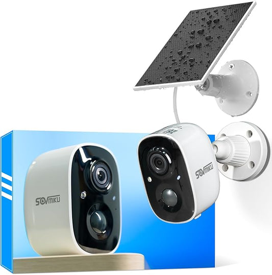Vicohome CG6 Best 2K Solar Security Camera Wireless Outdoor System, No NVR Needed, Battery Powered, Easy to Setup, Motion Detection, Two Way Audio,Color Night Vision, SD Slot, 180 Days Exchange Policy