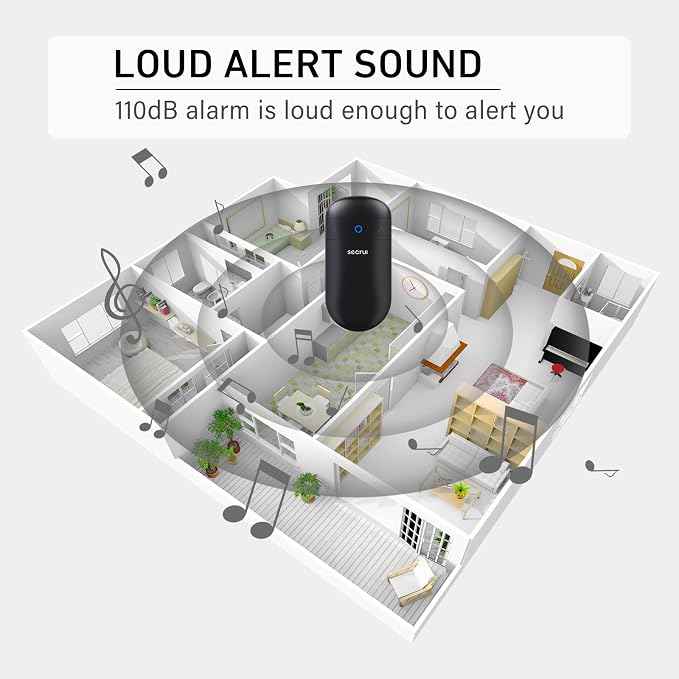 SECRUI Doorbell–Doorbell Wireless Kits for Front Door Battery Operated
