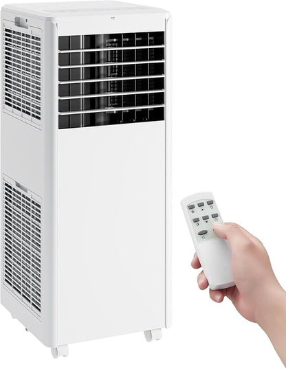 GarveeLife Portable Air Conditioners, 8,000 BTU for Rooms up to 350 Sq.Ft., Smart Compact AC Unit with Cooling, Dehumidifier, Fan, Remote Control and Window Kit, White