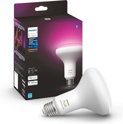 Philips Hue White and Color Ambiance BR30 LED Smart Bulbs, 2-Pack and 1-Pack Bundle