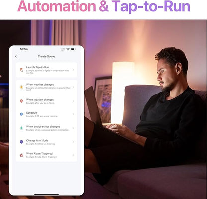 ORALUCE Bluetooth Smart Light Bulb A19 E26,9W LED Light Bulb Color Changing APP Dimmable, 60W Equivalent RGBCW LED Bulb 900 Lumens Multicolor,1P (No WiFi Connection)