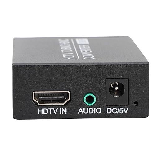 HDMI to BNC Converter, HDTV to BNC Converter 1080P, HDMI in BNC Out Video Audio Converter for Security Camera TV Projector
