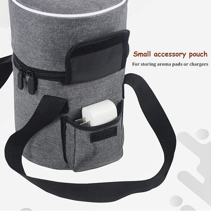 Carrying Bag for LEVOIT Core Mini-P Air Purifiers, Portable Core Mini-P Air Purifiers Travel Case Bag With Accessory Pocket & Handle, Travel, Hotel, Camping, Car, Home, Office (Gray)