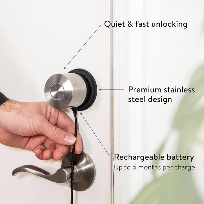 Nuki Smart Lock (Deadbolt) & Keypad 2 NFC, Keyless Door System with Auto-Lock, Fingerprint and Code Access, App Control, Easy Setup, Compatible with Alexa, Google, for Secure and Easy Home Entry