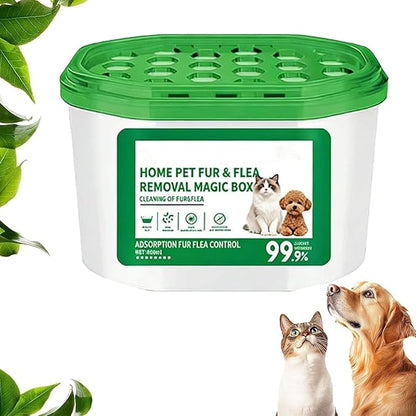 Home Pet Fur & Odor Removal Magic Box, Portable Pet Hair Remover & Odor Eliminator, 360° Cleaning Coverage for Sofa Carpet Bed, Ideal for Home Bedroom Living Room Pets Areas (1)
