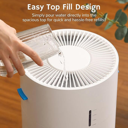 Airthereal 2-in-1 Air Purifier & Humidifier Combo for Large Room up to 1325 ft², 3-Stage Filters, Air Quality Monitor and Quiet Sleep Mode, Evaporative Humidifier with Hygrometer, iF Design Award 2026