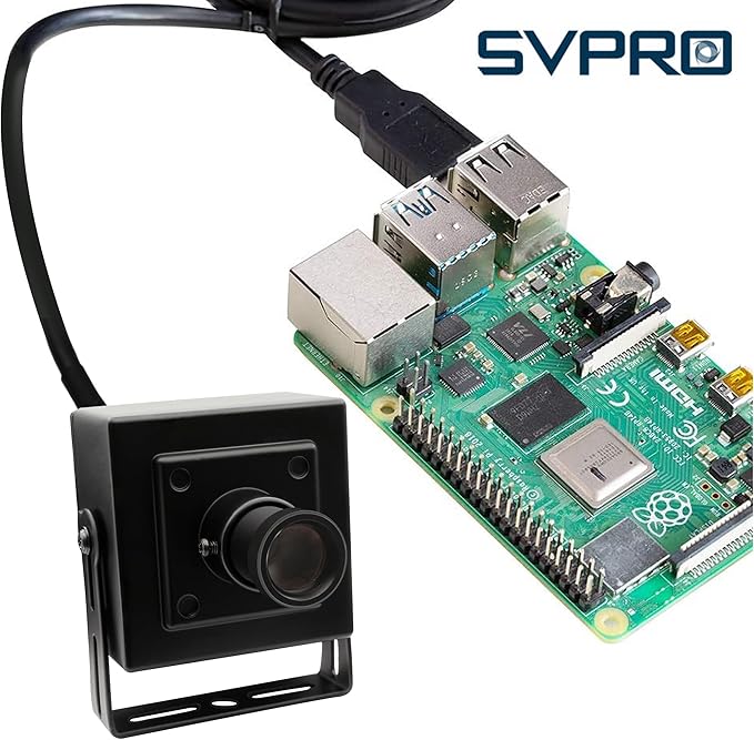 SVPRO 12MP USB Camera Module 4K 30fps Narrow Field of View Industrial Cam 1080P 120fps High Speed UVC Computer Lightburn Laser Camera for Linux,Windows,Android,Mac OS (M12 Lens)