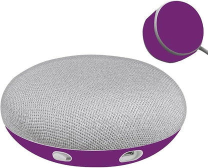 MightySkins Skin Compatible with Google Home Mini - Solid Purple | Protective, Durable, and Unique Vinyl Decal wrap Cover | Easy to Apply, Remove, and Change Styles | Made in The USA