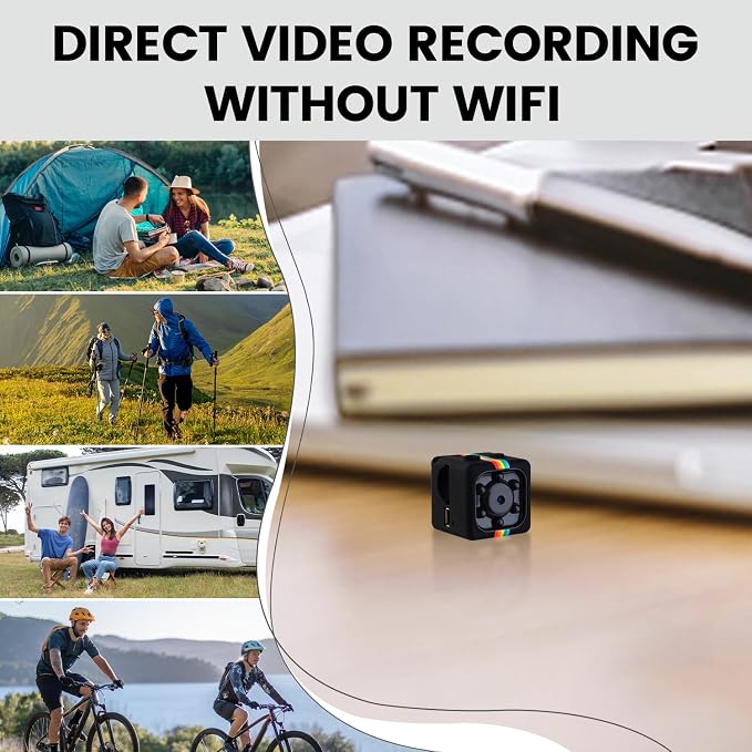 Mini Camera, 1080P No WiFi Small Security Camera, Spy Camera