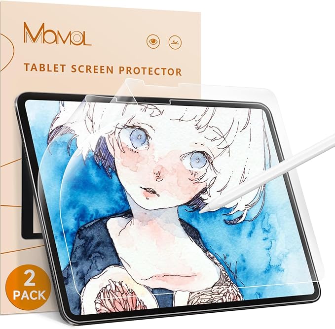 Mamol [2 Pack] Paper Screen Protector for iPad 11th generation (A16, 2025)/ 10th generation (2022), Write and Draw Like on Real Paper/Matte/High Sensitive/Anti Glare