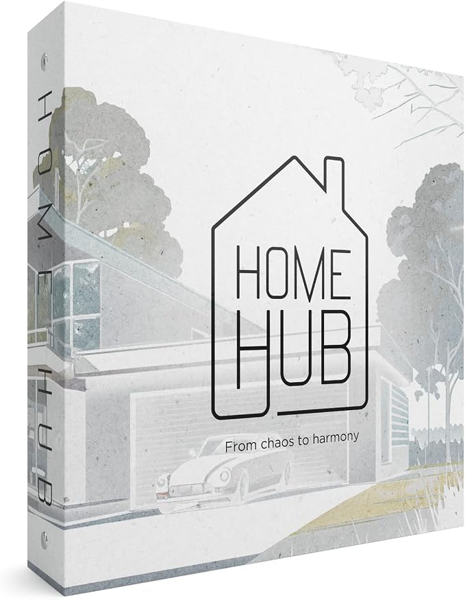 Home Organizer Binder 8.5x11, Household Planner, Organize Your Property & Possessions, Ideally Suited as a Important Document Binder or Household Record Keeping Book, Home Ownership Gifts