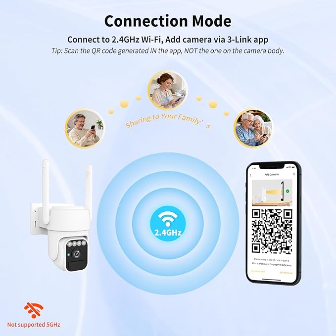 WY-LINK Solar Camera Outdoor Wireless, 360° Cameras for Home Security, Two-Way Talk, Auto Tracking, Light Alarm, Color Night Vision (2, White, Wi-Fi)
