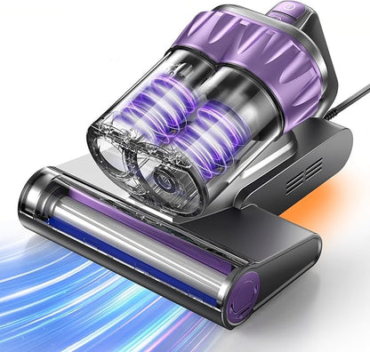 Mattress Vacuum Cleaner 18Kpa Bed Vacuum Cleaner with Smart Dust Sensor,UV-C Light,HEPA Filter,150°F Heat,500W Powerful Handheld,for Pet Hair,Sofa,Couch CribValentine's Day Gift Ideas for Women