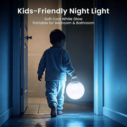 LOFTEK 8-inch LED Ball Light, Rechargeable Colar Change Lamp with Remote | 25 Modes, 11 RGB Colors Orb Light, Dimmable, Cordless & Timer, Mood Lighting for Home Bedroom Patio Decorative Lighting