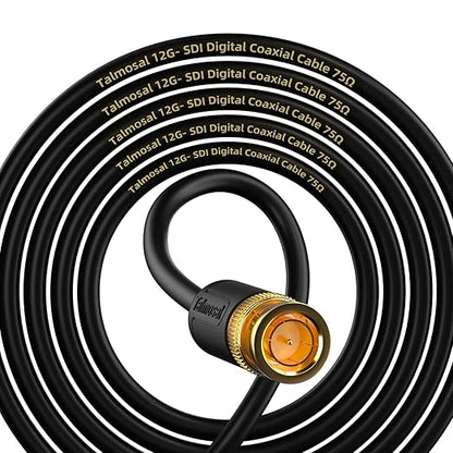 12G SDI Cable 300 ft, RG11 Coax 4K BNC Cable Supports HD-SDI/3G-SDI/6G-SDI/12G-SDI/4K/8K 75 Ohm 4K SDI Video Cable for Blackmagic Design Converter, Video Security Camera