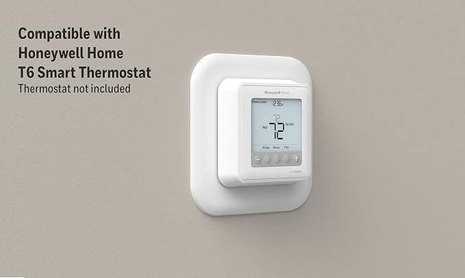 Honeywell Home Large Cover Plate & Electrical Box Adaptor for T-Series Thermostats (THP2400A1080), White