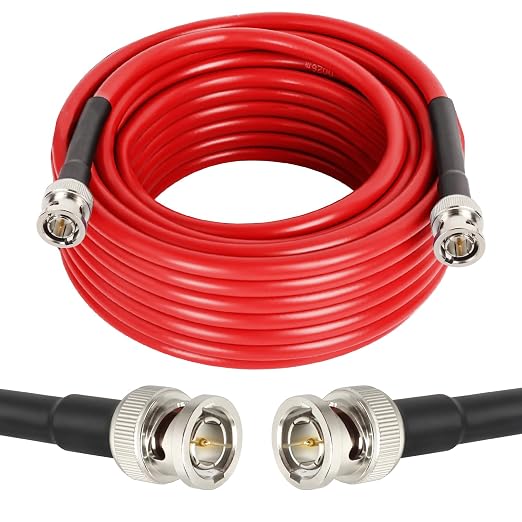 XRDS -RF SDI Cable 35FT, BNC Digital Video Cable 75 Ohm RG59 BNC Male Cables for 4K 1080P 3G/6G HD SDI Camera Monitor Recorder Converter Splitter