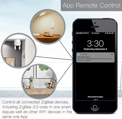 Smart Hub Zigbee 3.0 Hub Gateway: WiFi Smart Home Bridge Wireless Remote Controller, App& Voice Control, Compatible with Alexa/Google Home,Work with All Tuya ZigBee 3.0 Smart Products