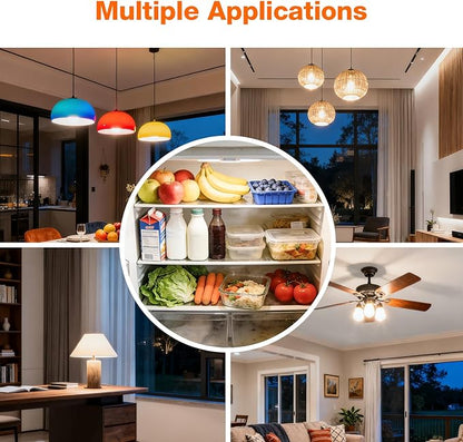 Sylvania LED White Filament Refrigerator Light Bulb, Soft White 2700K, A15 Fridge Light Bulb, Appliance Bulb for Ceiling Fan Light Bulbs, 40W, Dimmable, 450 LMS, Medium Base - 2 Pack (42250)