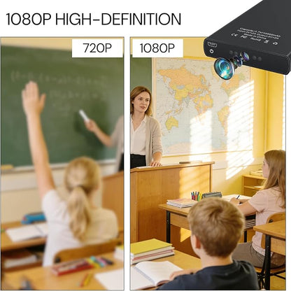 Spy Camera Hidden Camera No WiFi Needed Nanny Cam Portable 20 Hours Continuous Mini Cameras for Home Security with Night Vision Motion Detection Gravity Sensor 1080P HD No Audio