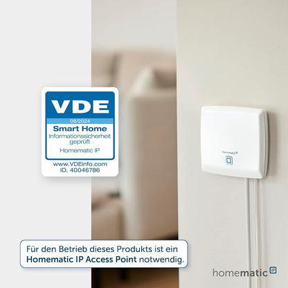 Homematic IP Combination signal transmitter | Smart Home, Audible/Visible, Wireless Doorbell Chime with Battery Operation, App Setting, 152348A0
