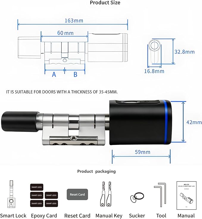 Intelligent Door Locks Fingerprint IC Card Key Cell Phone Application Household Intelligent Electronic Locks Applicable to Wooden Iron Security Door
