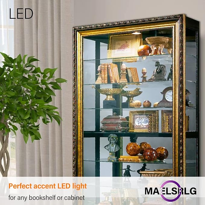 Maelsrlg R14 LED Bulb 4W(40W Equivalent) Mini Reflector Flood Light Bulbs 2700K Soft White, Curio Cabinet Light Bulb, Non-Dimmable, E26 Base Short Light Bulbs, 4-Pack
