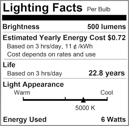 L LOHAS LED Dusk to Dawn LED Light Bulbs, 40W Equivalent LED Outdoor Lighting, Daylight 5000K, Automatic On/Off Outdoor Light, A19 6W Bright Porch Light Bulbs, 500LM E26 for Garage Patio, 4 Pack