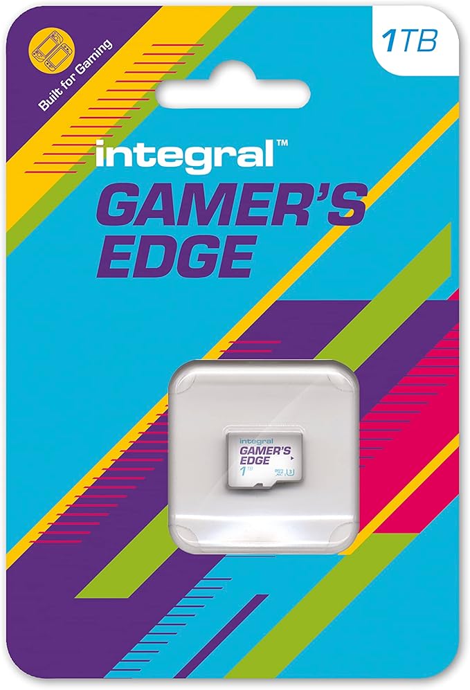 Integral 1TB Gamer's Edge Micro SD Card for the Valve Steam Deck and Nintendo Switch, Switch Lite & Switch OLED - Load & Save Games Fast, Store Games, DLC & Save Data, Built To Give You The Edge