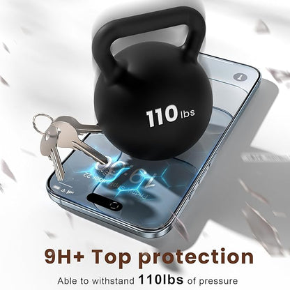Fotbor Compatible for iPhone Air Privacy Screen Protector 6.5 Inch 2 Pack, [Face ID Support] True 23° Anti Spy Tempered Glass with [Auto Dust Installation], 12 FT Military-Grade Protection [Zero Bubble] 17 Air Case Friendly