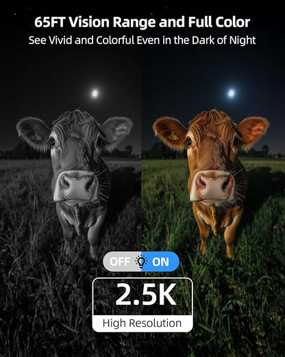 MISECU 4G LTE Cellular Security Camera, 2.5K Solar Outdoor Cam Wireless Without WiFi Needed, 360° PTZ Live View Off Grid Camera, AI Motion Detection, Color Night Vision, Local/Cloud Storage