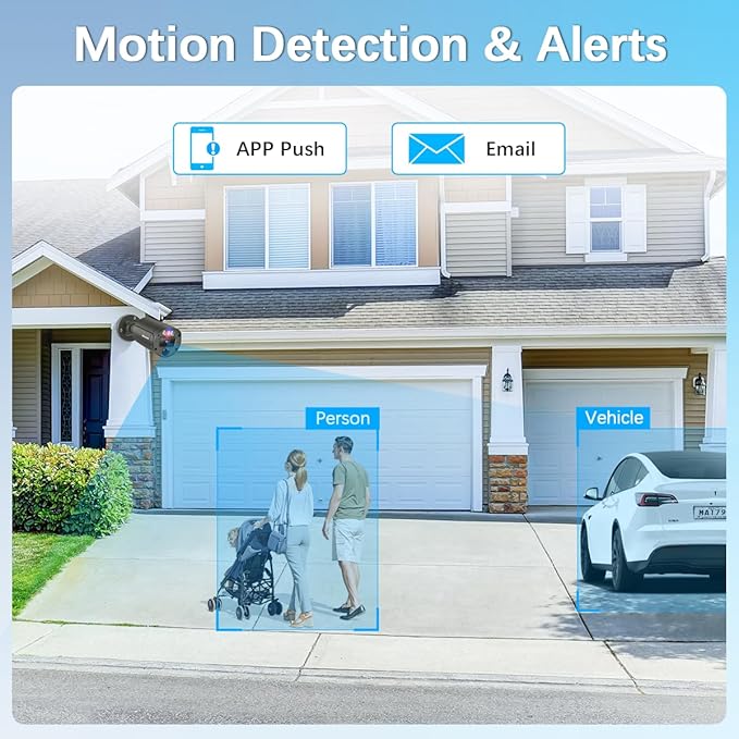 【2-Way Audio & 4K Ultra HD】 Outdoor Wired Security Camera System, Wired Cameras for Home Security, Home POE Video Surveillance Systems DVR Kits
