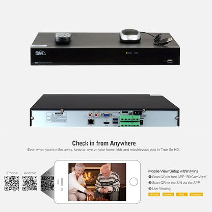 GW Security 32 Channel 4K 12MP NVR Video Recorder Alone (GW5532NSN)